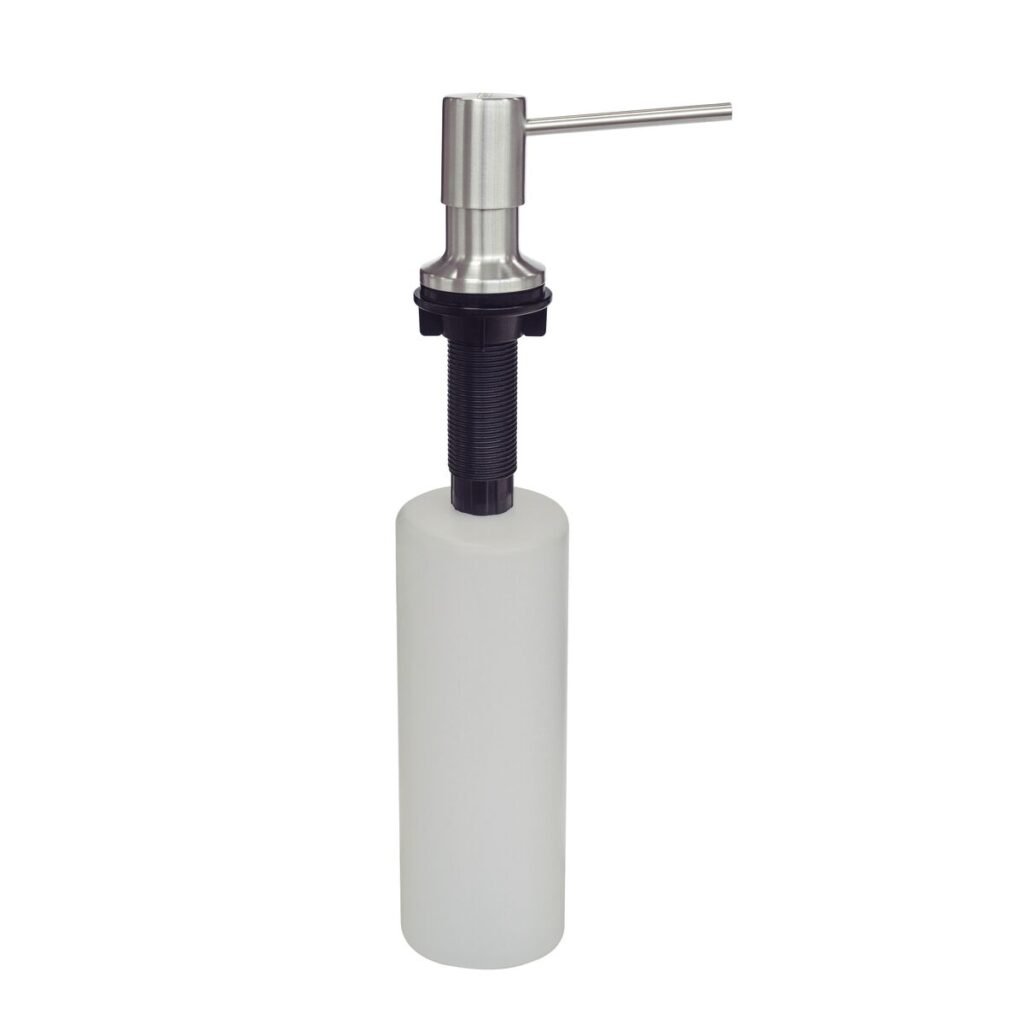 Dosador detergente embutir bancada Tramontina inox escovado 500ml 94517004