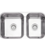 Cuba Tramontina Isis Inox Polido 69x40 dupla embutir sobrepor