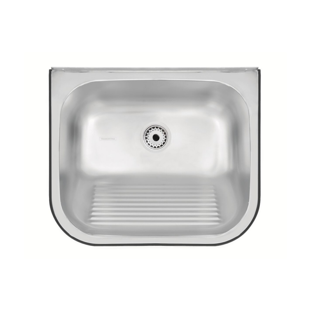 Tanque de parede Tramontina Hera Wall inox 50x40 escovado 34L com válvula 94401107