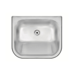 Tanque de parede Tramontina Hera Wall inox 50x40 escovado 34L com válvula 94401107