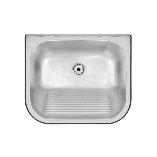 Tanque de parede Tramontina Hera Wall inox 50x40 escovado 34L com válvula 94401107