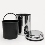 Lixeira automática inox com sensor premium Kazalinda 42 litros em aço inoxidável polido