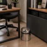 Lixeira automática inox com sensor premium Kazalinda 42 litros em aço inoxidável polido