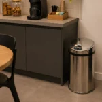 Lixeira automática inox com sensor premium Kazalinda inoxidável polido