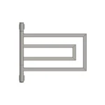 Toalheiro térmico elétrico Warm Compact Plus inox polido 127V 220V para banheiro moderno