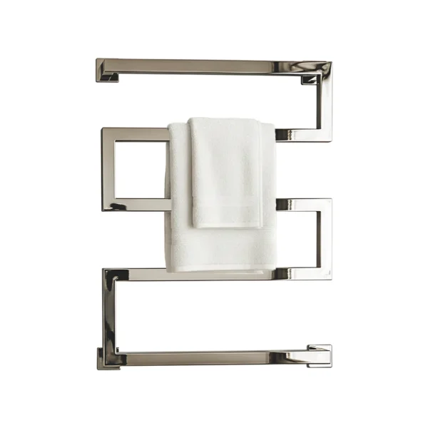 Toalheiro térmico elétrico inox 220v polido Right Premium Supreme instalado em banheiro moderno