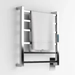 toalheiro elétrico inox 304 Wi-Fi Alexa Titan Aquece vista frontal em banheiro moderno