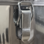 Coletor de cigarros inox 10 litros Aton Ecobin em aço escovado para áreas externas