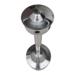 Coletor de cigarros inox 10 litros Aton Ecobin em aço escovado para áreas externas