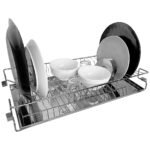 Escorredor de Embutir Fixo Jomer Entrance Inox - Cromado 57cm, 67cm ou 77cm