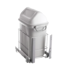 Lixeira De Embutir Deslizante 19L Para Cozinha 7148T Cromado