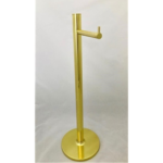 Porta Papel Higiênico Chão Redondo Dourado 4030 Não Enferruja - Imagem 2