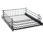 Gaveta Fruteira Deslizante Preto Fosco 370x125x450mm Mód 400mm
