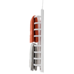 Toalheiro Térmico Grande Branco Flape para 2 Toalhas com Fio Superior - Aquecedor Elétrico de Toalha