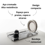 Escorredor Slim Fixo 770mm Cromado 7093 GTB - Imagem 2