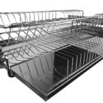 Escorredor de embutir Entrance Deslizante Jomer em Aco Inox 304 para cozinha planejada