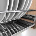 Escorredor de embutir Entrance Deslizante Jomer em Aco Inox 304 para cozinha planejada