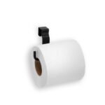 Porta Papel Higiênico Unitário Black 2566 Arthi - Suporte para caixa acoplada sem furo na cor preta