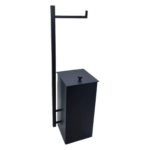 Lixeira com Papeleira Preto Fosco 4 Litros Ecobin - Imagem 2