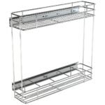 Porta Latas / Óleo Lateral 120x435x475mm Cromado 7020