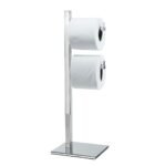 Papeleira De Chao Quadrada Com Reserva Dupla Inox - 4026
