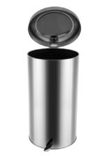 Lixeira Redonda de Pedal Aço Inox Polido 50 Litros - Imagem 5
