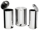 Lixeira Redonda de Pedal Aço Inox Polido 50 Litros - Imagem 7