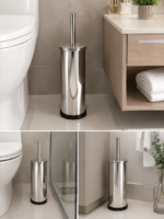 Kit Lixeira Pedal Inox Fechamento Slow Motion Kazalinda