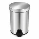 Kit Lixeira Pedal Inox Fechamento Slow Motion Kazalinda