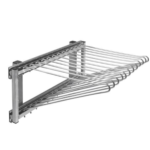 Calceiro Deslizante 12 Hastes Cromado GTB 7153 com corredicas telescopicas de 450mm para organizar calcas em closet e guarda-roupa