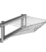 Calceiro Deslizante 12 Hastes Cromado GTB 7153 com corredicas telescopicas de 450mm para organizar calcas em closet e guarda-roupa