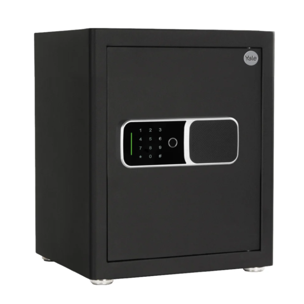 Cofre Digital Yale Biosecure Office motorizado com leitor biometrico e teclado touchscreen
