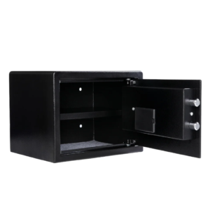 Cofre Digital Motion Home Yale com travas motorizadas em aco macico abertura automatica por senha numerica e chave mecanica iluminacao interna LED
