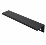 Puxador Sottile 480mm preto Zen Design em zamac com acabamento fosco para gavetas e armarios