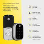 Fechadura Digital Yale YRD 256 com Senha e Lingueta Tubular - Imagem 5