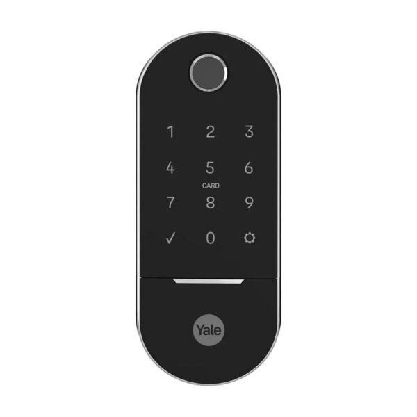 Fechadura digital Yale Lia com biometria e teclado para controle de acesso
