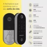 Fechadura Digital Yale Lia com Biometria Preta e Cromada - Imagem 5