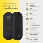 Fechadura Digital Yale Lia Preto Fosco Biométrica - Imagem 7