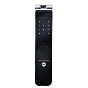 Fechadura digital Yale YMF 40A RL com biometria e trinco rolete