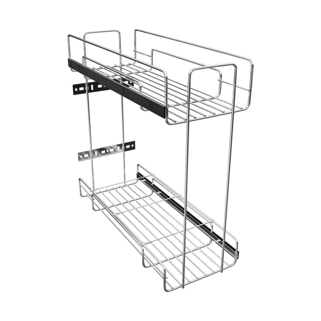 Porta Temperos Deslizante Jomer 8667 Cromado 20 cm